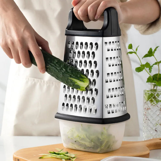 Four-sided box grater Vegetable cutter Tower-shaped potato cheese grater Multi-function vegetable cutter Kitchen accessories